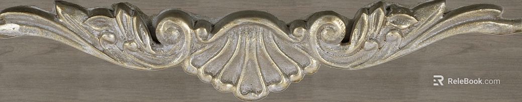 Vintage gold European carved furniture decoration texture