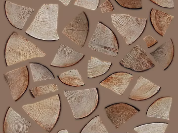 Log-colored sliced wood wall decoration texture (ID:ffaeh280951)