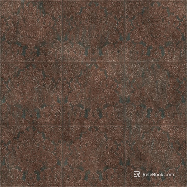 Square pattern metal rusty surface texture