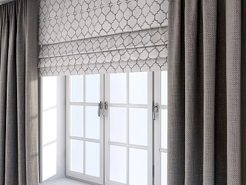 Light gray geometric bedroom curtains texture (ID:ffaeh197626)