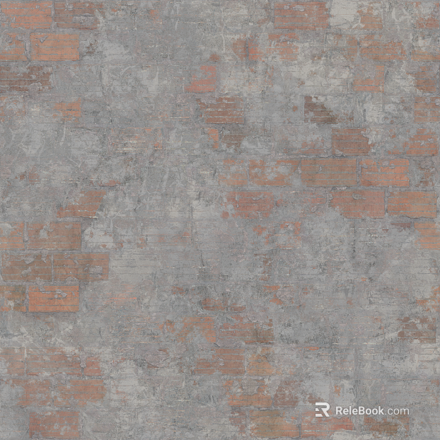 brick wall dilapidated cement red brick wall seamless texture