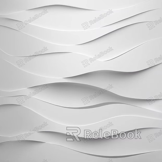 Art Brick White Wave Board texture