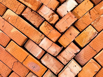 Brick plate brick with yellow pattern texture (ID:ffabg13027)