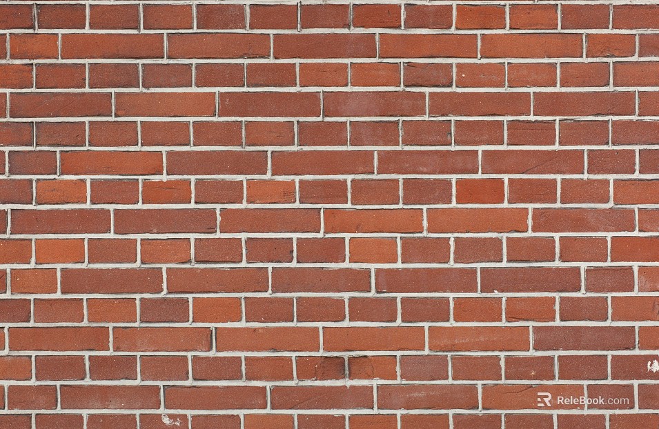 Brick wall red I-shaped wall brick texture
