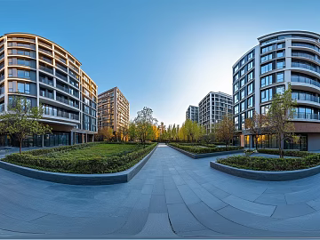 Modern Community Day Panoramic HDR texture (ID:ffach226738)