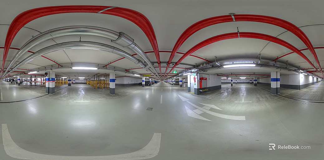 Modern underground parking texture