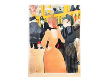 Orange main tone retro figure decorative painting texture (ID:ffaeh443526)