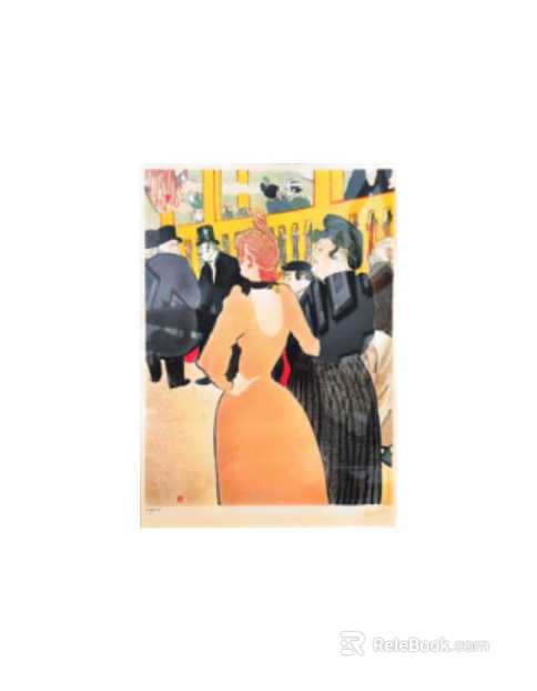 Orange main tone retro figure decorative painting texture