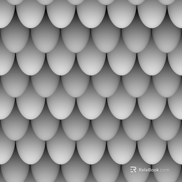 Scale black and white bump texture