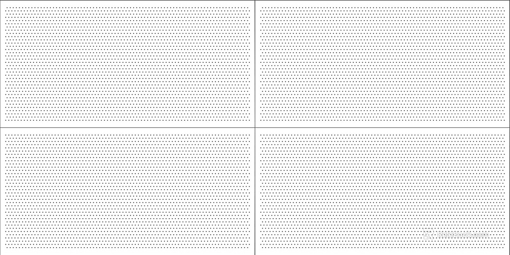 Perforated acoustic sheet metal texture