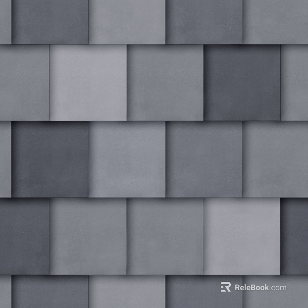 Roof tile black and white map texture