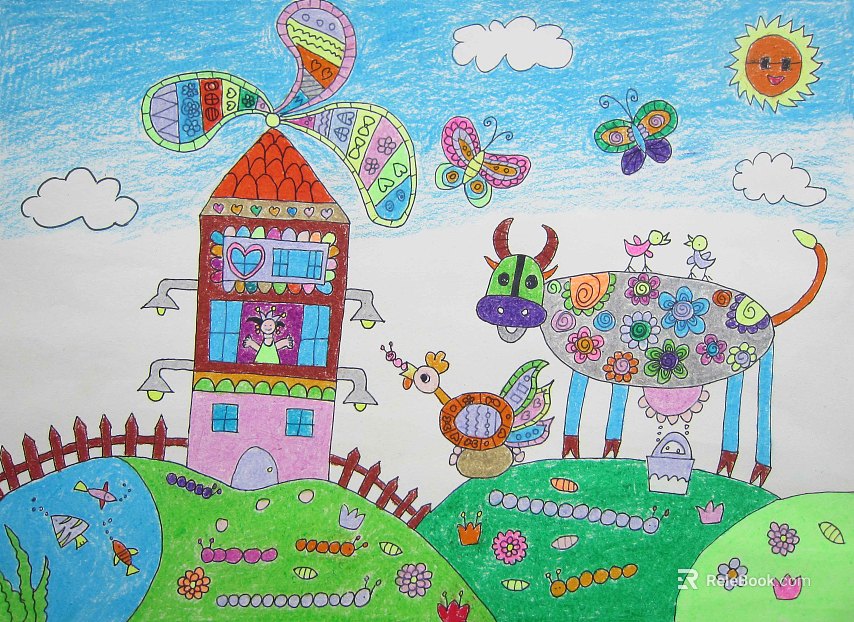 cartoon painting texture