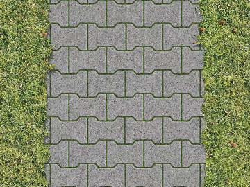 Outdoor grass-planting brick texture (ID:ffach297045)