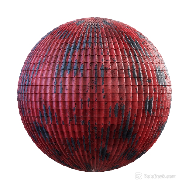 Color steel plate PBR texture