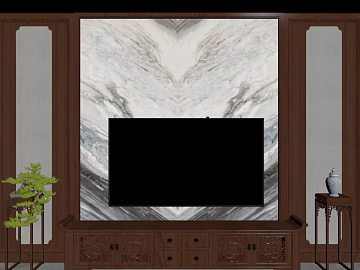 New Chinese gray marble TV background wall texture (ID:ffaeh402024)