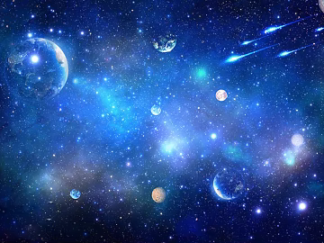 cosmic starry sky 3d model