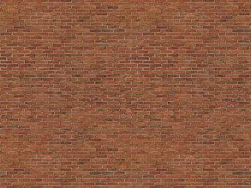brick wall british building red brick 3d model