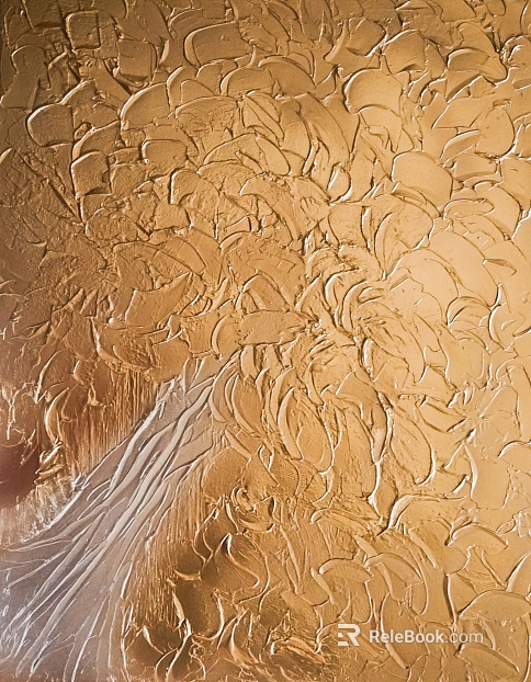Golden Texture Art Paint Wall Surface texture