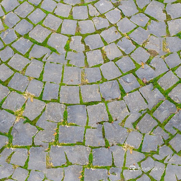 Outdoor ground grass planting brick lawn brick permeable brick parking space paving texture