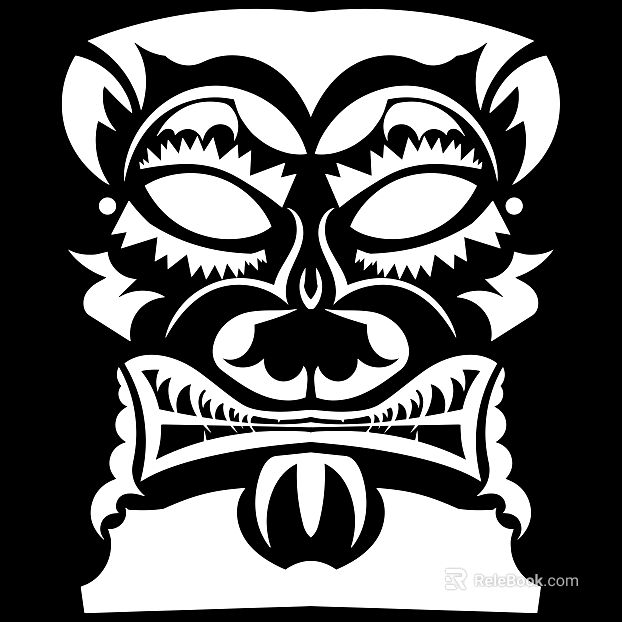 Tattoo black and white mask pattern texture pattern graphics texture