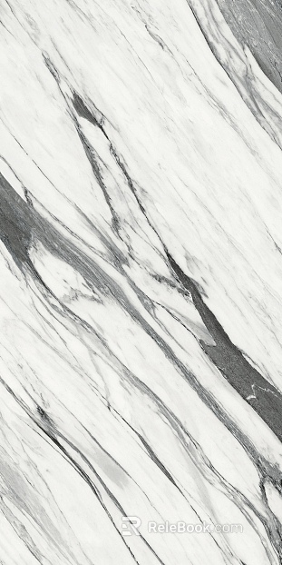 Gray-and-white flowing-water-pattern marble for walls and floors texture