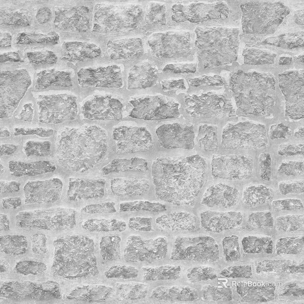 Light gray rubble wall tiles texture
