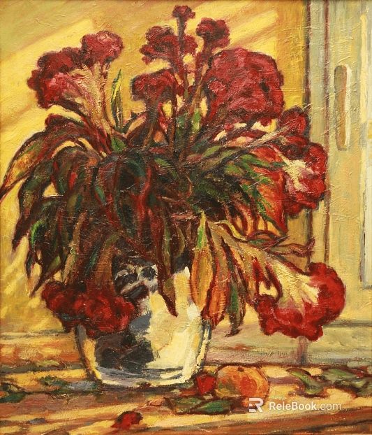 Plant painting texture