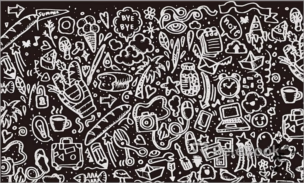 black and white painting texture