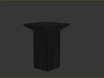 Black carbonized wood decorative column texture (ID:ffaeh903984)