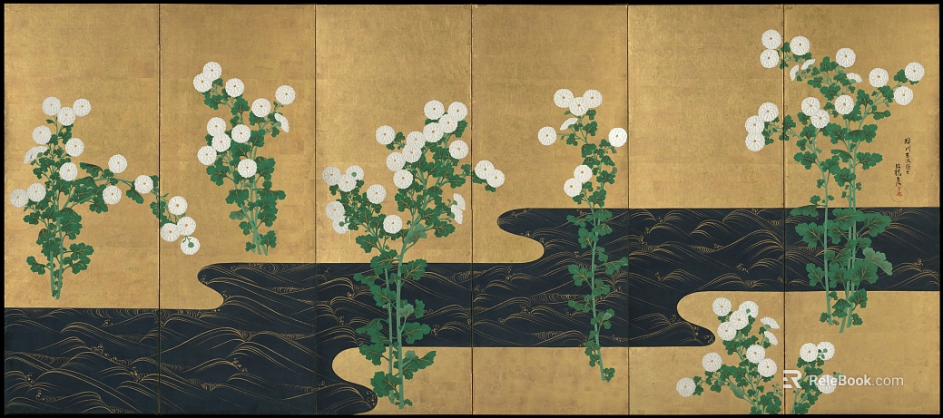 Plant painting texture