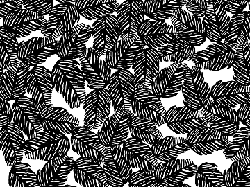 black and white painting 3d model