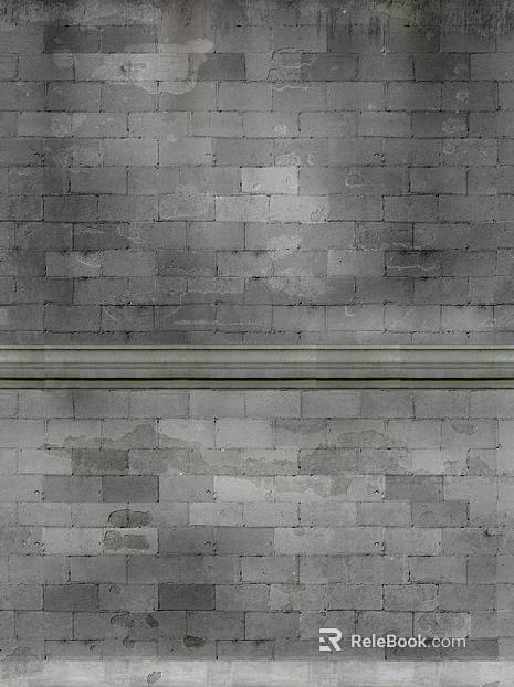 Brick wall gray I-word stone texture