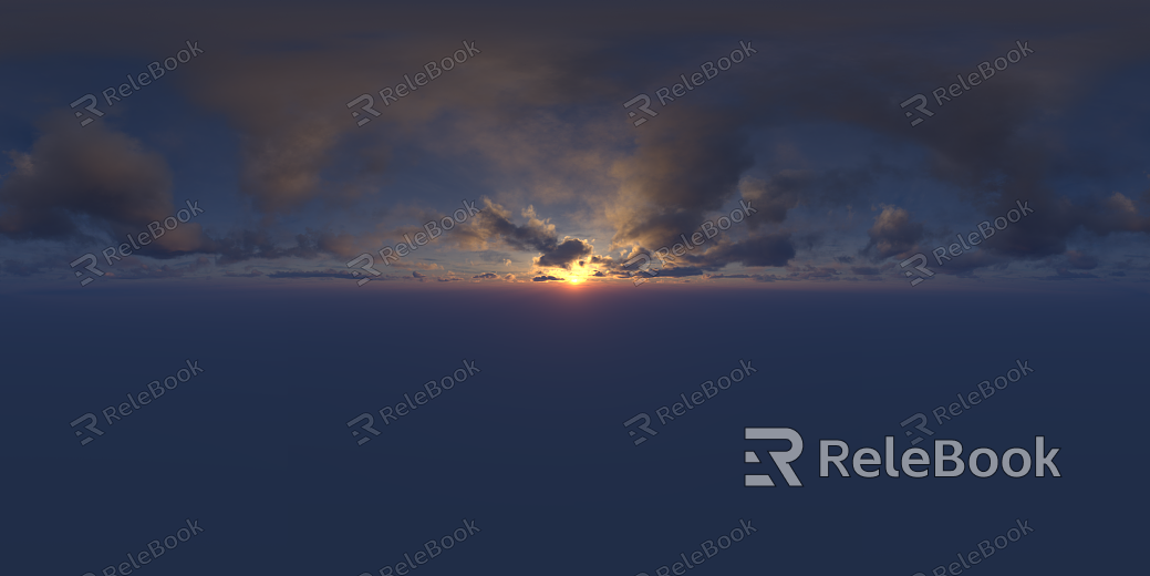 Sunrise Sunset Cloudy Blue Sky Landscape Landscape HDR texture