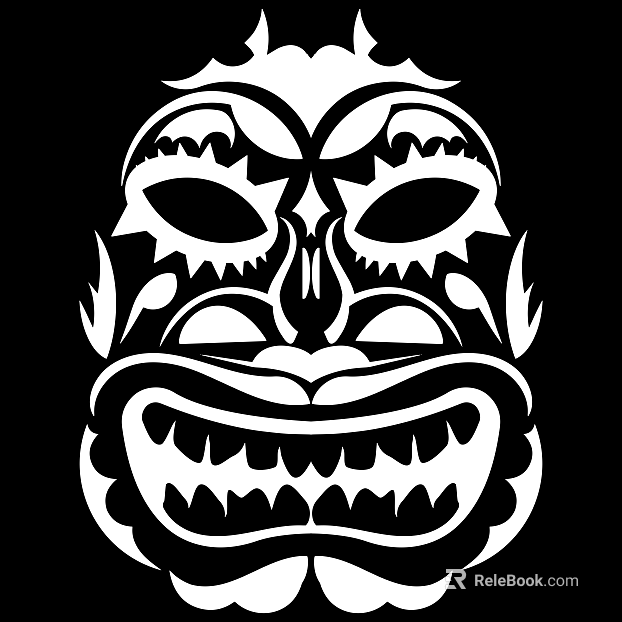 Tattoo black and white mask pattern texture pattern graphics texture