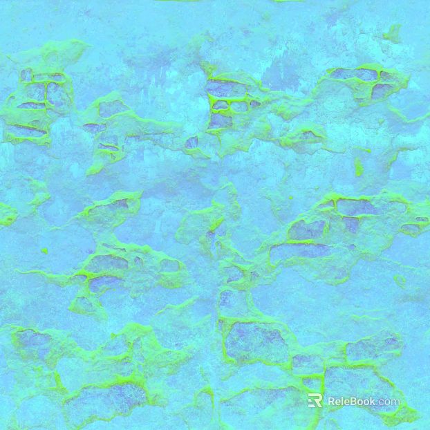Blue Fluorescent Art Texture Paint Wall texture