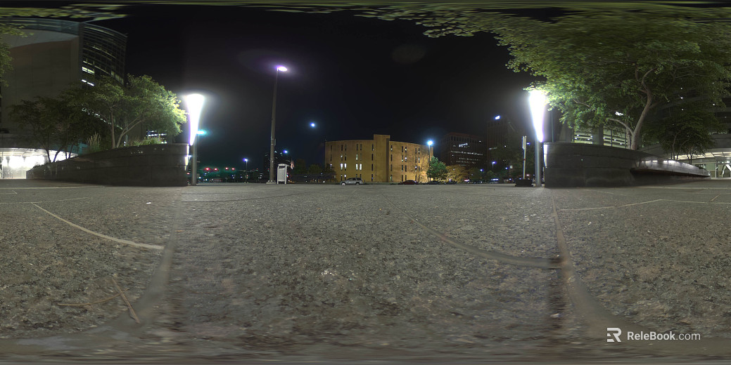 night view city street hdr texture