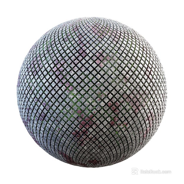 Grass-planting Brick PBR texture