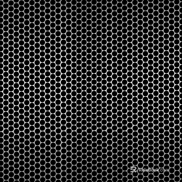 Perforated plate metal texture