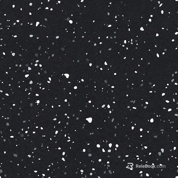 Black terrazzo texture