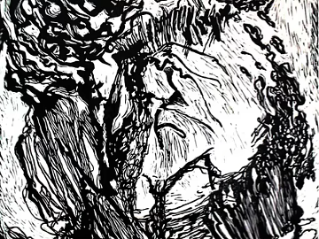 black and white painting texture (ID:ffajg60648)