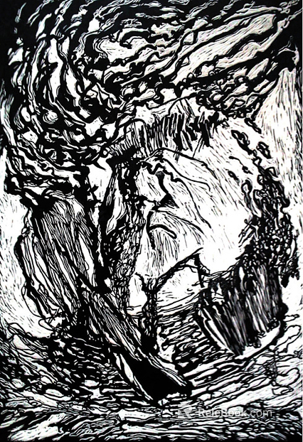 black and white painting texture