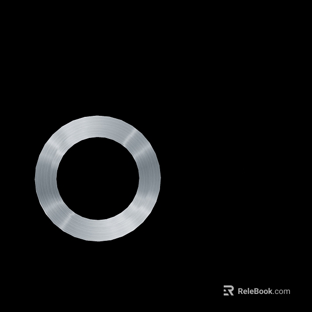 Silver brushed metal decorative ring texture