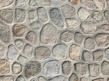 Stone wall light gray stone-free retaining wall rubble crushed stone culture stone texture (ID:ffajh231978)
