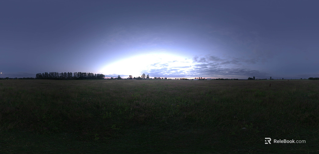 Outdoor Grassland Blue Sky Sunny Day HDR texture