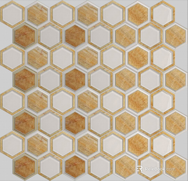 Hexagonal brick hexagonal color small square brick texture