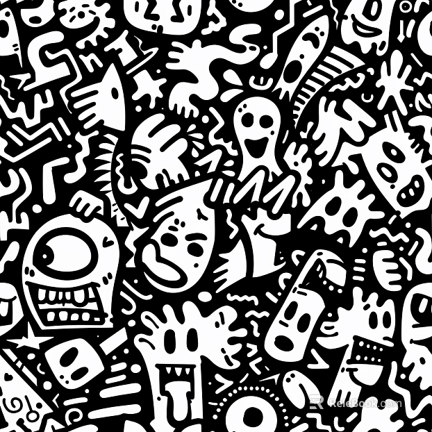 Patterned wall fabric, patterned wallpaper, cartoon wallpaper, cartoon wall fabric, wall fabric, wallpaper, wall covering texture