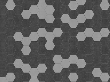Hexagonal Brick Black and White Brick Hexagon texture (ID:ffaag16334)
