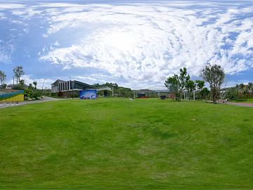 HDR ecological greening garden panorama texture (ID:ffach579503)