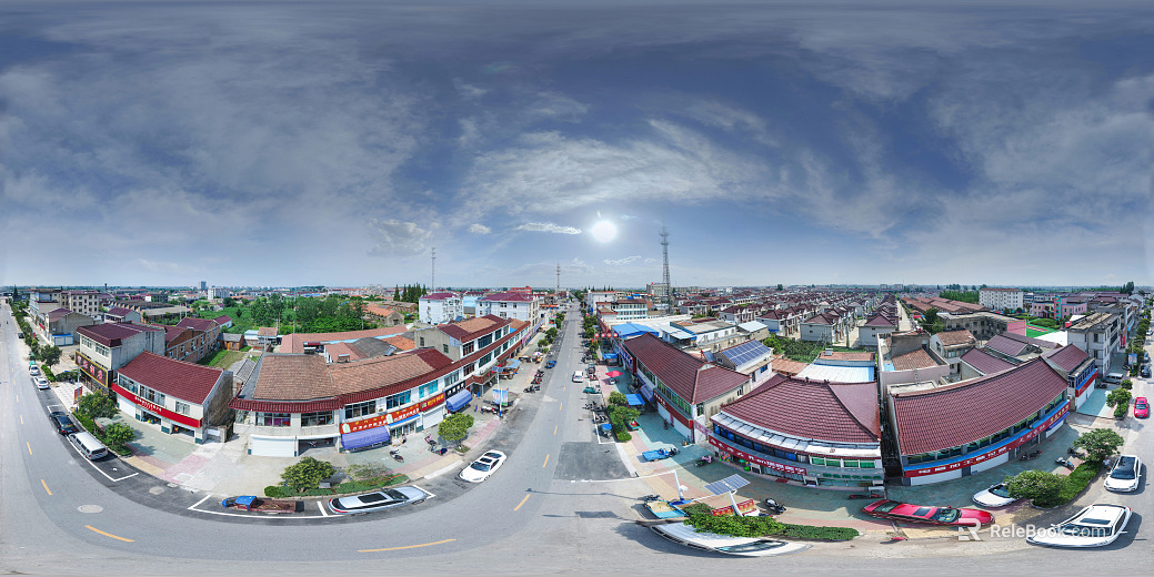 HDR Rural Township Panorama texture