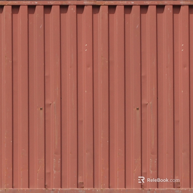 Retro Red Container Metal Sheet Industrial Exterior Wall texture
